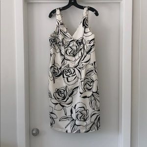 Black and White beaded Dress